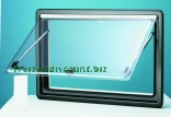 Ausstellfenster S4 90x55 creme/wei�