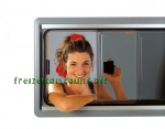 Schiebefenster S4 75x60 links creme/wei�