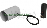 Strangsperre SP 2 achatgrau mit Bowdenzug und Schieberegler