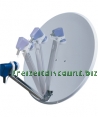 Sat-Spiegel 65cm mit klapp- barem LNB-Arm
