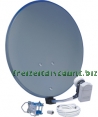 Sat-Spiegel 60cm mit digitalem Receiver 12/24/230 V
