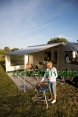 Omnistor Markise 8000, Gr��e 550 x 275 cm, alaska grau, silber