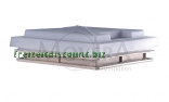 Dachhaube 42 MPK, 40x40 wei� RAL 9001