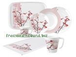 Asia Henkelbecher 350ccm wei�/rosa/rot