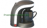 Kaffeemaschine Silverpoint 1 Silber/schwarz, f�r