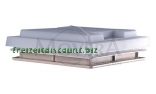 Dachluke 29 MPK 280x280cm wei� wei� RAL 9001 mit Ve