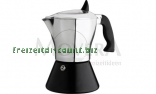 Espressomaschine Aluminium f. 6 Tassen