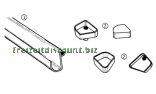 Abschlu�kappen PVC grau 4 St�ck SB