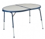 Crespo Tisch oval Farbe grau