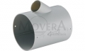 Abzweig T AT, achatgrau, d= 65/72 mm, Ausgang d= 22 mm