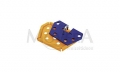 PP Anker Platte 6er Set orange/blau/chrom
