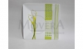 Essteller Calha Frb.gr�n- weiss mit Blume