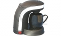 Kaffeemaschine Silverpoint 1 Silber/schwarz, f�r