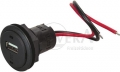 USB Einbausteckdose 12 V DC/ 5V DC, 1000