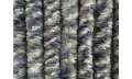 T�rvorhang 56x205 cm wei�/grau/blau geflein Tragetasche
